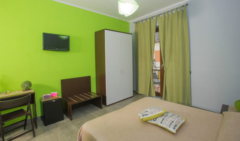 Bed and Breakfast BB Eco Pompeii green double room with balcony 1 768x452